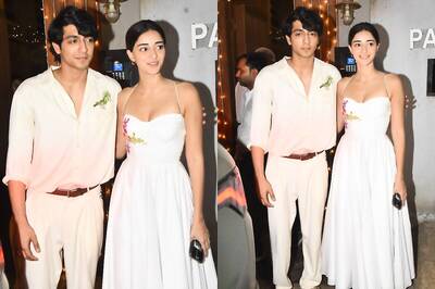 Ananya Panday and Ahaan Are Setting Sibling Goals As They Twin In White For Cousin Alanna's Party; Watch