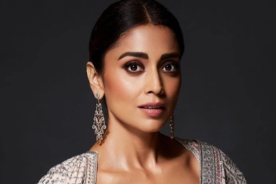 Shriya Saran Exudes Elegance In Pink Embroidered Saree And Designer Full-sleeve Blouse