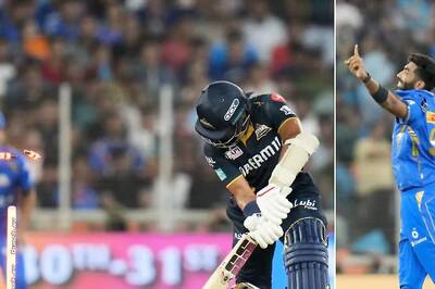 IPL 2024, GT vs MI: Jasprit Bumrah Cleans Up Wriddhiman Saha with Perfect In-swinging Yorker | WATCH