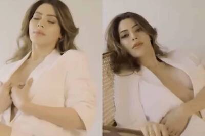 Sexy Video! Nikki Tamboli Goes Topless in Just Unbuttoned White Blazer for Hot Photo Shoot; Watch