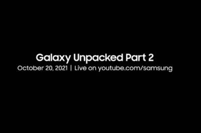 Samsung Hosting Unpacked 2 Event on October 20, Two Days After Apple 'Unleashed' Show