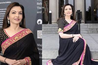 Nita Ambani Exudes Elegance in an Exquisite Abu Jani Sandeep Khosla Saree at the Met Museum