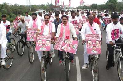 When a TRS Leader Ditched Party's Pink and Donned Rival's Yellow to File Nomination
