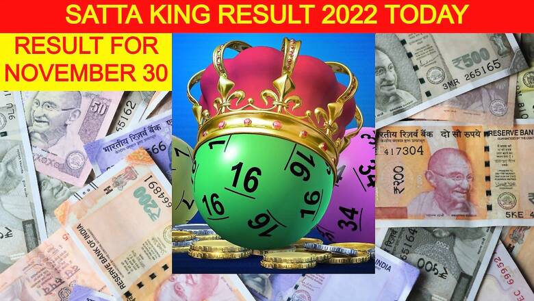 LIVE Updates Satta Result 2022: Here's Lucky Numbers for November 30 Satta King Games