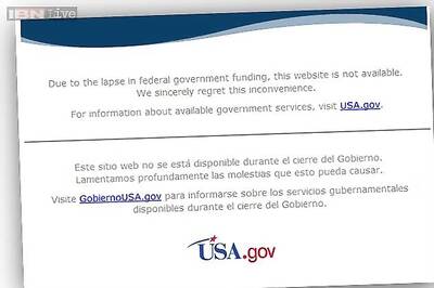 Websites, Twitter feeds suspended after US government shutdown