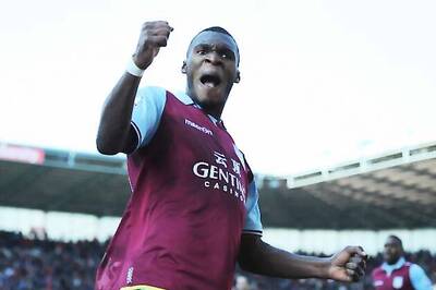 Aston Villa striker Benteke out for six weeks