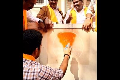 Bengaluru: Tejasvi Surya Accused of 'Defacing' Public Property by Painting Party Logo on City Walls; BBMP Assures Action