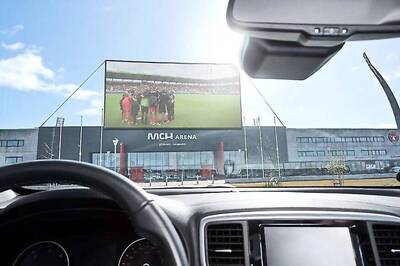 Danish Football Club Midtjylland Offers Drive-in Viewing for Football Matches