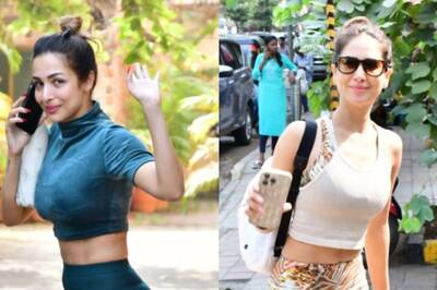 Malaika Arora Busy On Call As She Gets Captured Outside Gym, Kim Sharma Looks Stunning in Athleisure
