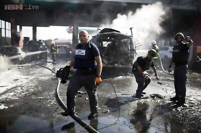 Israeli strikes kill more Palestinians; rocket causes huge blaze in Israel