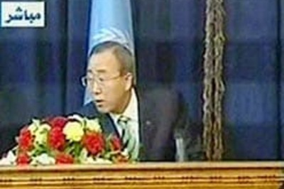 Ban Ki-Moon shaken by blast in Iraq