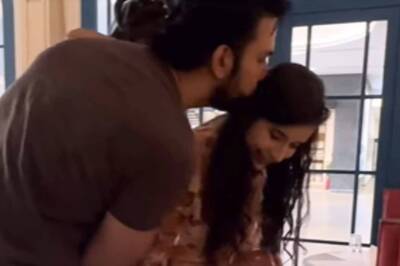 Rajeev Sen Kisses Charu Asopa As She Cuts Birthday Cake, Estranged Couple Spends Time With Ziana