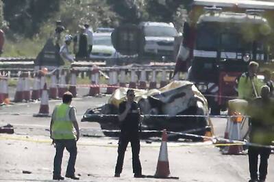 Seven killed as jet crashes into cars at UK airshow
