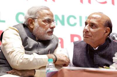 PM Modi meets Rajnath, discusses government strategy to tackle Lalit-Sushma controversy