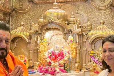 Sanjay Dutt Offers Prayers at Siddhivinayak Temple with Sister Priya Dutt; See Photo
