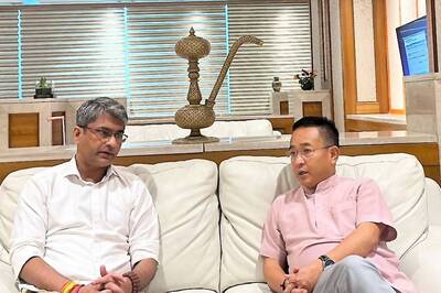Sikkim CM Prem Singh Tamang Discusses Football Development with AIFF President Kalyan Chaubey