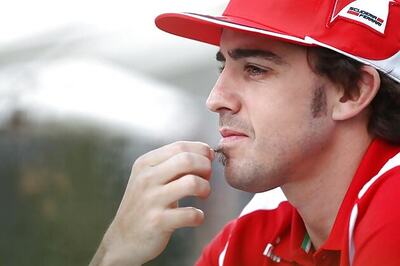Ferrari's Fernando Alonso says his glass is half full