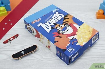 How to Make a Fingerboard Ramp Out of a Cardboard Cereal Box