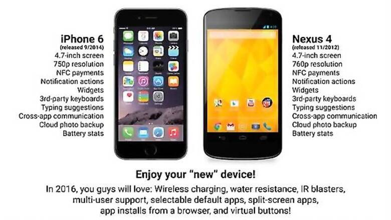 Is the iPhone 6 actually a 2012 Google Nexus 4 in Apple clothing?